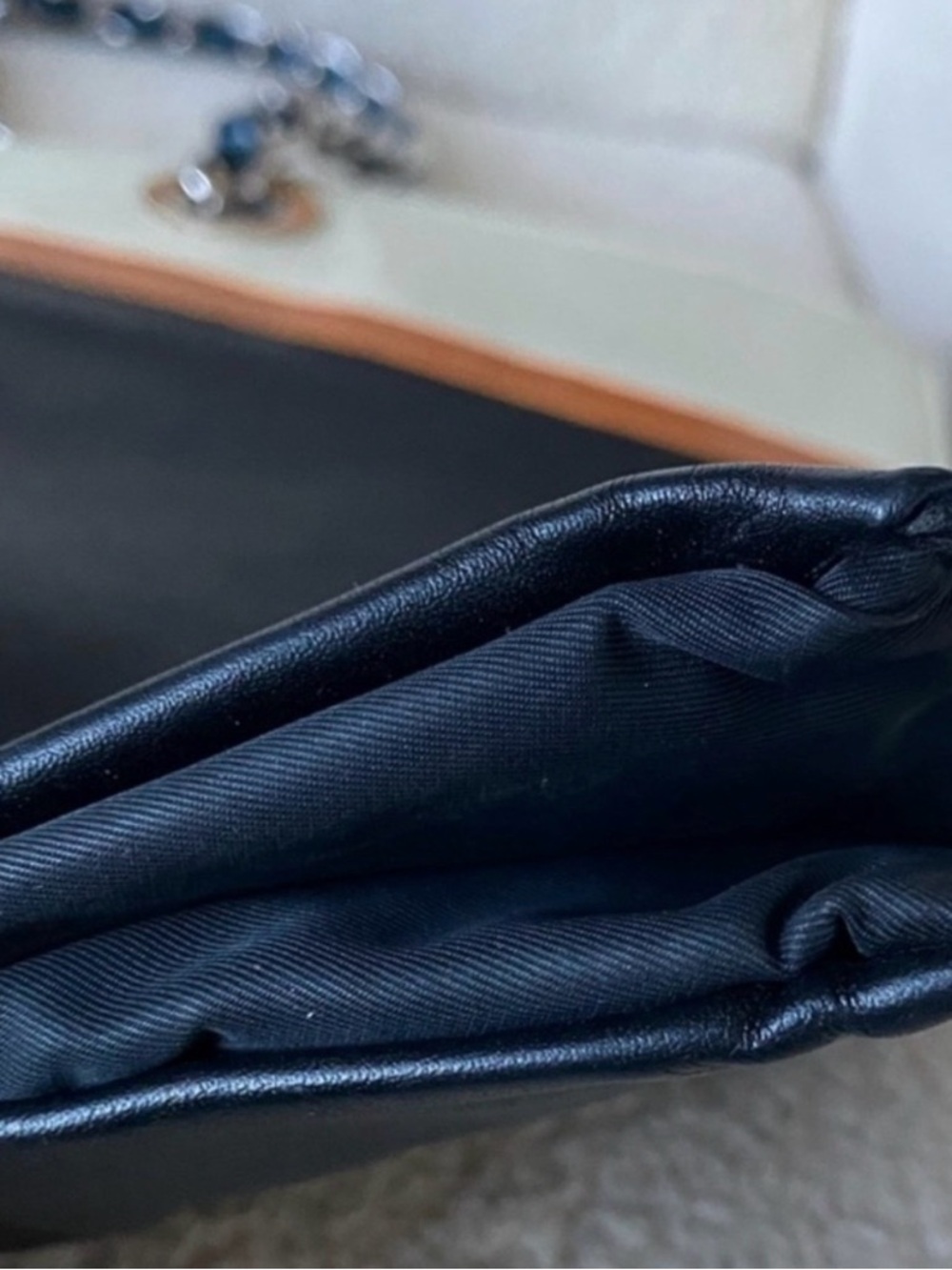 /Authentic CHANEL No.5 Lambskin Leather Tote - Picture 6 of 11